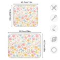 thumbnail image 4 of Yayeee Dish Drying Mat for Kitchen Counter 18"x24" Microfiber Absorbent Pad, Watercolor Flowers Pattern, 4 of 7