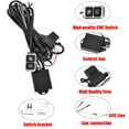 thumbnail image 5 of Waterproof High Low Beam Motorcycle Auxiliary Driving Light 100W Fog Lamp Headlight Spotlights PC Lens Aluminum Housing, 5 of 8