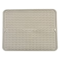 thumbnail image 2 of Soft Rubber Dish Drying Mat for Kitchen Flexible Non Slip Drain Board for Dishes Glassware Heat Resistant Counter Protector Dark Blue,1PC,Coffee, 2 of 10
