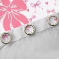 thumbnail image 4 of Homewish Bowknot Letter Monogrammed T Curtains Pack of 2 (42x84 Each) for Teens Female Girls,Dreamy Princess Curtains Blackout,Love Heart Print Bedroom Curtains,Ultra Soft Home Decor, 4 of 6