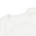 thumbnail image 4 of Weebloom Baby Boys Girls Sleepers Bodysuits Ribbed Short Sleeve Bodysuit Pjs Sleepwear Onesie Romper Pajamas White, 4 of 6