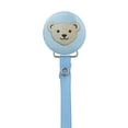 thumbnail image 1 of Teddy Bear Face Pacifier Clip, 1 of 4