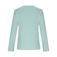 thumbnail image 6 of fatyb Women's Cutout Tops Casual Long Sleeve Slim Ribbed Knit Tees Womens Fashion Going out T Shirts, 6 of 7