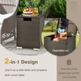 thumbnail image 6 of Topbuy Propane Tank Cover Table Wicker Hideaway Table for Gas Fire Pits 20 lbs Propane Tank Storage Box, 6 of 8