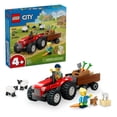 thumbnail image 1 of Set LEGO City Tractor Rojo con Remolque y Oveja Juguete 60461, 1 of 4