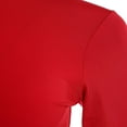 thumbnail image 5 of Womens Long Sleeve Mock Neck Slim Fit Crop Stretchy Blouse Tee Blue L, 5 of 5