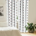 thumbnail image 3 of Ambesonne Sailboat Window Curtains, Scandinavian Boats, Each 28" W x 63" L, Night Blue Pale Peach, 3 of 5