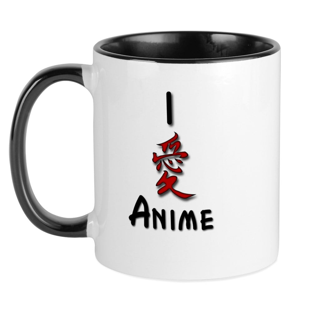 CafePress - I Love Anime Mug - Unique Coffee Mug, Coffee Cup CafePress