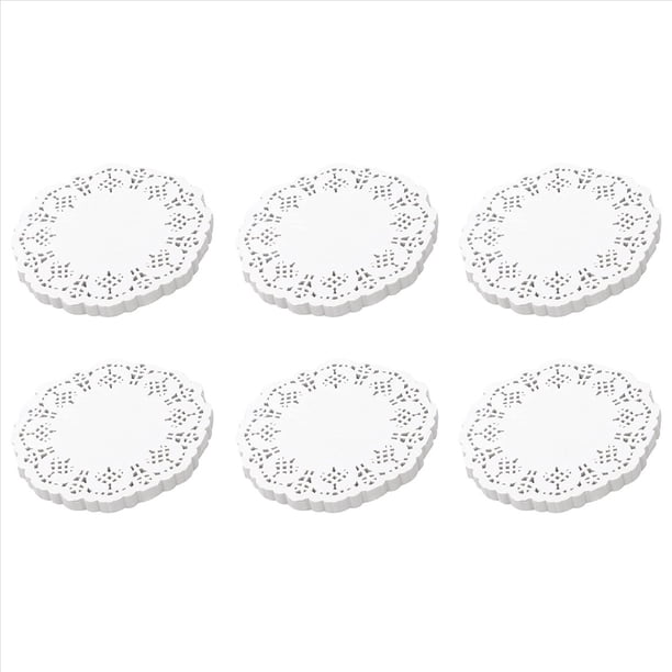 Papel De Tapetes De Encaje De 600 Piezas, Manteles Decorativos Redondos De 4,5 Pulgadas, Revestimientos Para Pasteles, Postres Al Horno