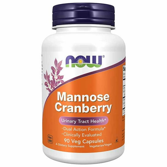 NOW - Canneberge Mannose 450mg / 250mg, 90 Gélules