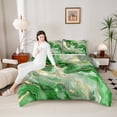 thumbnail image 4 of Castle Fairy Marble Watercolor 3-Piece Full Size Comforter Sets for Teens Women Men,Abstract Marbling Bedding Comforter Set,Stone Pattern Lightweight Bedding Sets,Lightweight Room Decor, 4 of 8