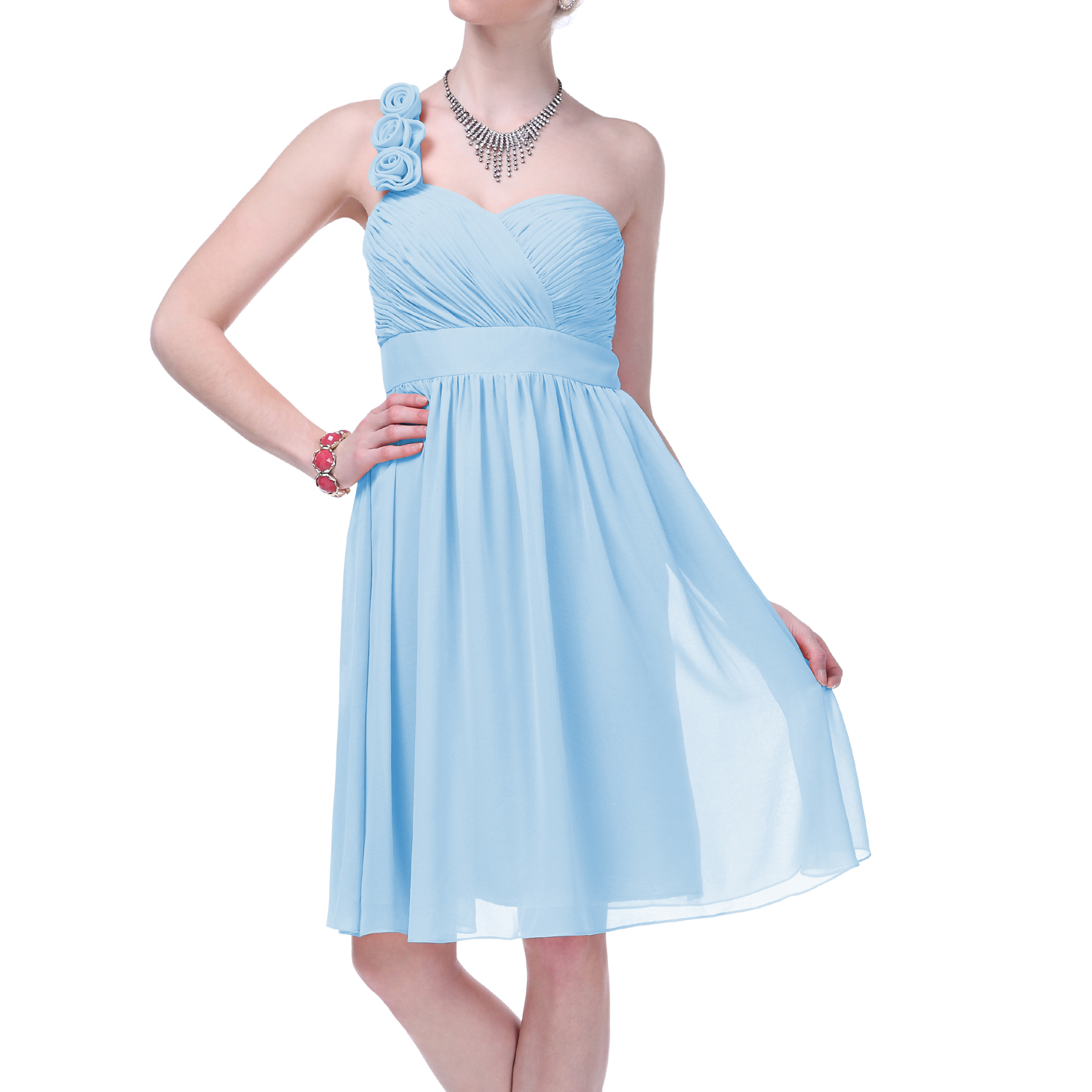 cocktail dress sky blue