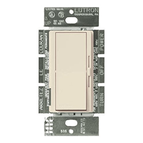 Lutron DVTVIV 24 Volt 30 MilliAmp/16 Amp 1Pole Dimmer Ivory Diva