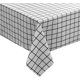 thumbnail image 1 of Mantel blanco de PVC resistente al agua y al aceite, resistente, fácil de limpiar, lavable, para pícnic al aire libre, cocina, comedor, cafetería, restaurante, 1 of 7