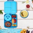 thumbnail image 4 of Lonchera Bento Portátil para Niños, Recipientes Cónicos para Almacenar Alimentos con Tapas, Lonchera Escolar para Niños., 4 of 5