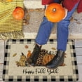 thumbnail image 5 of Fall Pumpkin Front Door Mat Decor, Fall Outdoor Welcome Mat, Autumn Happy Fall Y''all Doormat Outdoor Rug Indoor, 17" x 30", 5 of 5