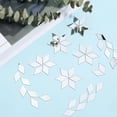 thumbnail image 4 of 1 Box 200pcs 1x0.5in Small Mirror Tiles Bulk Plastic Mirror Sticker Rhombus Shape Self Adhesive Mirror Stickers Mosaic Tiles Sheet for Home Travelling Wall Decoation DIY Arts Crafts Projects Silver, 4 of 6