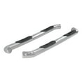 thumbnail image 1 of Aries 204046-2 Nerf Bar  With Step Pads; 3 Inch Round Bent; Polished; Stainless Steel; Without End Caps; Rocker Panel Mount, 1 of 2
