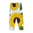 thumbnail image 4 of Balery Sunflowers print Women's Pajama Pants,Ultra Lightweight Pjs,Lounge Pant-Small, 4 of 9