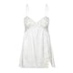 thumbnail image 4 of Lucakuins Mujeres Sling Mini Vestido, Tirantes Espagueti Sin Espalda Cordón Flor Patchwork Slit Verano Mini Vestido Lucakuins  moda, 4 of 7