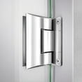 thumbnail image 6 of DreamLine Unidoor-LS 51-52 in. W x 72 in. H Frameless Hinged Shower Door in Chrome, 6 of 8