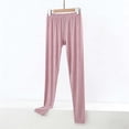 thumbnail image 2 of MOJOGO Women's Pajamas Pants High Waisted Elastic Leggings Comfy Long Homewear Pants for All Season Pink 3XL, 2 of 5