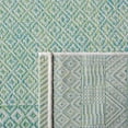 thumbnail image 5 of SAFAVIEH Courtyard Evander Geometric Indoor/Outdoor Runner Rug, Ivory/Green, 2'3" x 12', 5 of 10