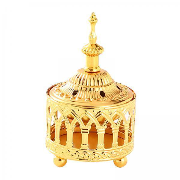 Lipstore 5xIslamic Charcoal Incense Burner Design Gold Censer Candle Holder 3