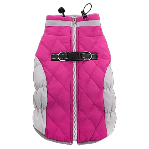 TELOLY 1Pcs Dog Winter Coat,Cloth Dog Vest,Girl Dog Clothes,Pink,Xs