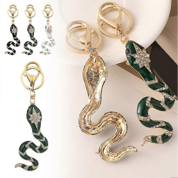 NEW Crystal Rhinestone Snake Keychain Pendant Souvenir Gift