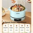 thumbnail image 2 of Joydeem JD-DHG4A Electric Smart Lifting  Hot Pot,Large Low Carb Rice Cooker,Stainless Steel Food Steamer,4L,1500W,White, 2 of 5