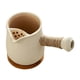 thumbnail image 5 of Tetera de cerámica con posavasos, tetera de hojas sueltas con asa lateral y filtro de té Beige, 5 of 9