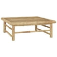 thumbnail image 3 of vidaXL 9 Piece Garden Lounge Set with Dark Grey Cushions Bamboo, 3 of 10