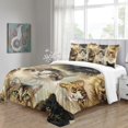 thumbnail image 2 of YJHDM 3D Cat Bedding Set Cute Animal Down Duvet Cover Pillowcase 2/3pcs King Queen Bed for Kid Adult, 2 of 5