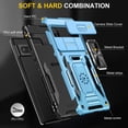 thumbnail image 3 of For Google Pixel 9 Pro XL Case, Shockproof Bumper Case with Sliding Camera Cover, Military-Grade Protection,Lightblue, 3 of 7