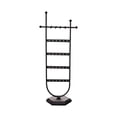 thumbnail image 2 of Organizador de joyas Perfecl Soporte de joyería de metal con 24 agujeros Base estable Estante de exhibición de joyería Soporte de pendientes para tiendas de m Negro, 2 of 8