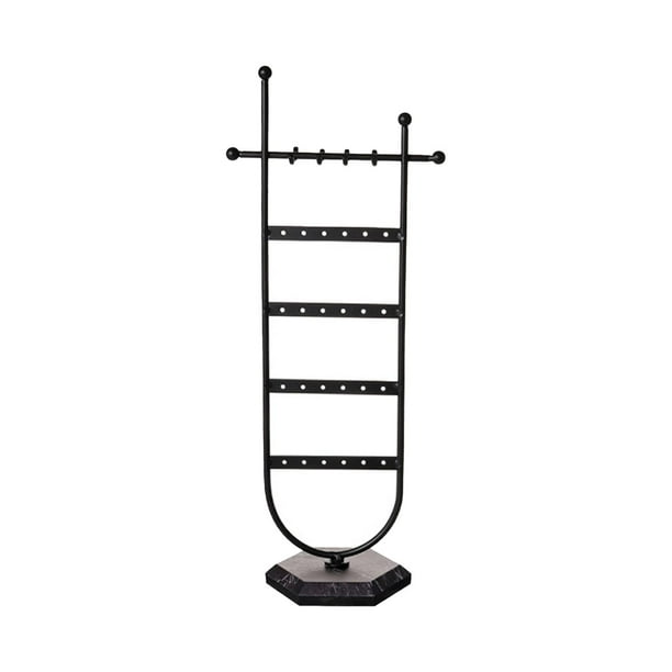 Organizador de joyas/Colgador de collares/Exhibidor de aretes/Soporte para aretes Negro