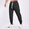 thumbnail image 2 of Zszcpp High Waisted Pants Men'S Simple Running Breathable Thin Long Vogue Going Out Cuffed Trousers Casual Trouser, 2 of 5