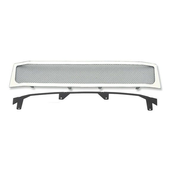 APS Compatible with Ford Flex 2009-2012 Main Upper Stainless Steel Chrome Mesh Front Grill Grille Insert F75220T