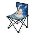 thumbnail image 2 of BZSMCE Camping Chairs Modern Sheep on A Crescent Moon Pattern Folding chair, 2 of 8