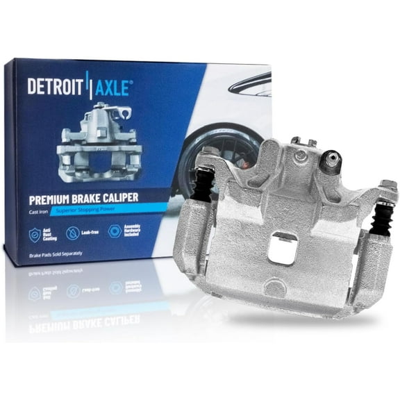 Detroit Axle - Front Left Brake Caliper for 2007-2019 Nissan Sentra Driver Side Disc Brake Caliper with Bracket 2008 2009 2010 2011 2012 2013 2014 2015 2016 2017 2018 Replacement