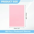 thumbnail image 2 of Uxcell 100 Pcs Photocard Sleeves, 61 x 91mm Kpop Card Protector Holder, White, 2 of 5