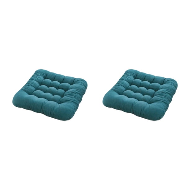 Cojín de silla Yuarrent poliéster cómodo verde negruzco 40*40cm 2piezas