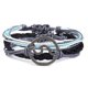 thumbnail image 4 of Sonducket Pulseras de tela bohemia trenzada cómoda de cuerda Decoración bohemia Accesorio de moda para Amigo Amante Negro Negro 10Conjunto, 4 of 6