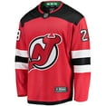 thumbnail image 2 of Men's Fanatics Timo Meier Red New Jersey Devils Home Breakaway Jersey, 2 of 3