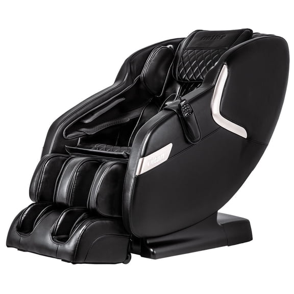 Titan Luca V Full Body Compression Massage Chair, L-Track Zero Gravity Recliner, Black