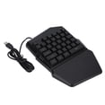 thumbnail image 3 of Teclado para juegos con una sola mano, con cable USB, retroiluminación RGB, 35 teclas, miniadaptador convertidor de medio teclado para juegos, 3 of 5