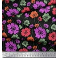 thumbnail image 2 of Soimoi Cotton Voile Fabric Artistic Floral Print Fabric by the Yard 56 Inch Wide, 2 of 3