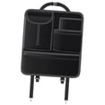 thumbnail image 4 of Protector de asiento trasero de coche, almacenamiento para viajes, alfombrilla resistente de cuero PU para patadas de coche. negro, 4 of 7