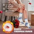 thumbnail image 7 of Womens Fuzzy Socks Cozy Fluffy Winter Cabin Slipper Warm Fleece Soft Thick Comfy Socks 5 Pairs, 7 of 7